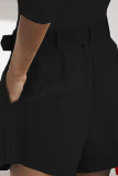 Green Fashion Solid Patchwork Turndown Collar Long Sleeve Two Pieces