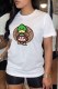 White Fashion Casual Character Print Letter O Neck T-Shirts