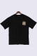 Black Fashion Casual Print Patchwork O Neck T-Shirts