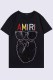 Black Fashion Casual Print Letter O Neck T-Shirts