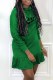 Green Fashion Casual Print Letter Hooded Collar Printed Dress Dresses