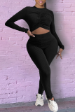 Blue Sexy Solid Hollowed Out Half A Turtleneck Skinny Jumpsuits