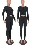 Blue Sexy Solid Hollowed Out Half A Turtleneck Skinny Jumpsuits