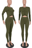 Blue Sexy Solid Hollowed Out Half A Turtleneck Skinny Jumpsuits