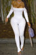 White Sexy Solid Patchwork Off the Shoulder Regular Jumpsuits