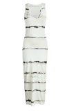 Sky Blue Sexy Striped Patchwork U Neck Pencil Skirt Dresses