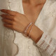 Gold Fashion Simplicity Patchwork Rhinestone Bracelets