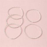 Gold Fashion Simplicity Patchwork Rhinestone Bracelets