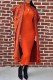 Red Elegant Fashion Print Letter Without Belt Cardigan Collar Outerwear