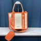 Orange Fashion Vintage Letter Patchwork Bags