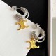 Multicolor Fashion Vintage Geometric Patchwork Earrings