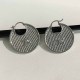 White Gold Fashion Street Geometric Patchwork Earrings