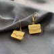 Gold Fashion Simplicity Geometric Patchwork Earrings