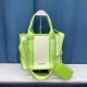 Green Fashion Vintage Letter Patchwork Bags