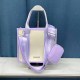 Purple Fashion Vintage Letter Patchwork Bags
