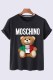 Black Casual Fashion Character Print Letter O Neck T-Shirts