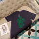 Black Fashion Casual Print Letter O Neck T-Shirts