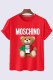 Red Casual Fashion Character Print Letter O Neck T-Shirts