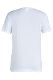 Pink Fashion Casual Letter Print Basic O Neck T-Shirts
