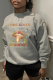 Grey Fashion Street Print Patchwork Letter O Neck Tops
