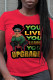 Red Fashion Vintage Print Patchwork O Neck T-Shirts