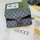 Khaki Fashion Street Letter Chains Bags