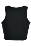 Pink Sexy Print Patchwork O Neck Tops
