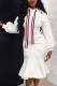White Sweet Hooded Collar Knee Length Dress