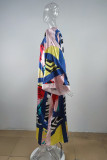 Pink Fashion Casual Sweet Print Patchwork Cardigan Outerwear