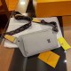 Light Gray Fashion Vintage Letter Patchwork Bags