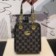 Black Fashion Street Letter Chains Bags