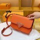 Orange Fashion Casual Letter Patchwork Bags