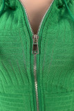 Pink Casual Solid Patchwork Zipper Hooded Collar Long Sleeve Two Pieces