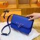 Blue Fashion Casual Letter Patchwork Bags