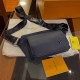 Dark Blue Fashion Vintage Letter Patchwork Bags