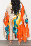 Multicolor Fashion Casual Print Patchwork Cardigan Outerwear