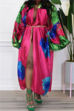 Multicolor Fashion Casual Print Patchwork Cardigan Outerwear