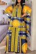 Yellow Fashion Elegant Print Patchwork Letter O Neck Straight Dresses