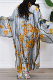 Multicolor Fashion Casual Print Patchwork Cardigan Outerwear