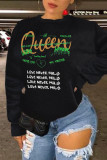 Grey Fashion Casual Letter Print Basic O Neck Tops