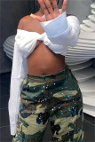 White Fashion Sexy Solid Backless Off the Shoulder Tops