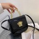 Black Fashion Street Solid Patchwork Bags