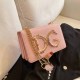 Pink Fashion Vintage Letter Chains Bags