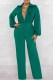 Green Fashion Sexy Print Letter V Neck Jumpsuits
