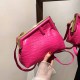 Rose Red Fashion Simplicity Solid Letter Bags