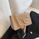 Khaki Fashion Vintage Letter Chains Bags