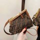 Dark Brown Fashion Simplicity Solid Letter Bags