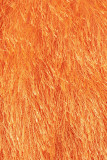 Orange Sexy Solid Tassel Patchwork Oblique Collar Sleeveless Two Pieces