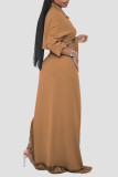 Pink Sexy Solid Tassel Bandage Patchwork Asymmetrical Turndown Collar Long Sleeve Two Pieces