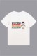 White Fashion Casual Print Letter O Neck T-Shirts